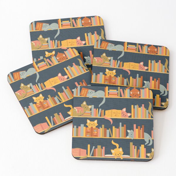 Item preview, Cozy Cats and Books designed and sold by Portia Monberg.