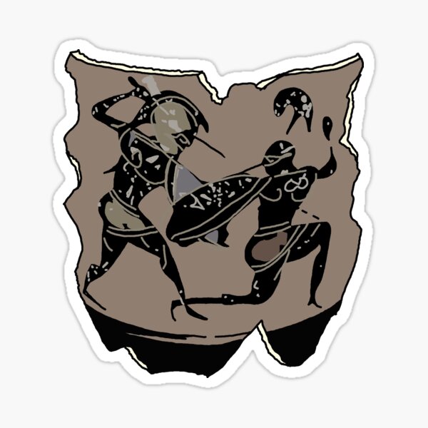 Archaic Greek Warriors Sticker