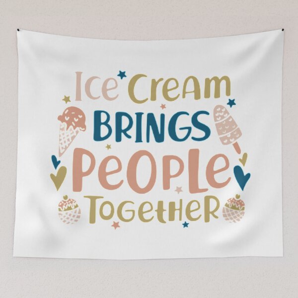 Item preview, ice cream brings people together designed and sold by PUNCH ME IN SHOP.