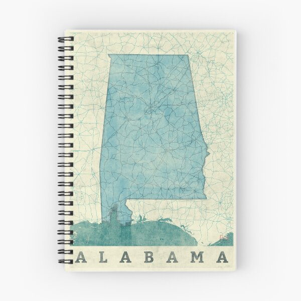 Item preview, Alabama Map Blue Vintage designed and sold by HubertRoguski.