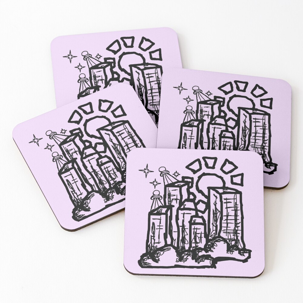 Item preview, Coasters (Set of 4) designed and sold by BisonDraw.