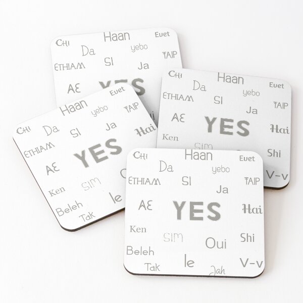 Item preview, YES x many languages designed and sold by ViewerEqualsPhoton.
