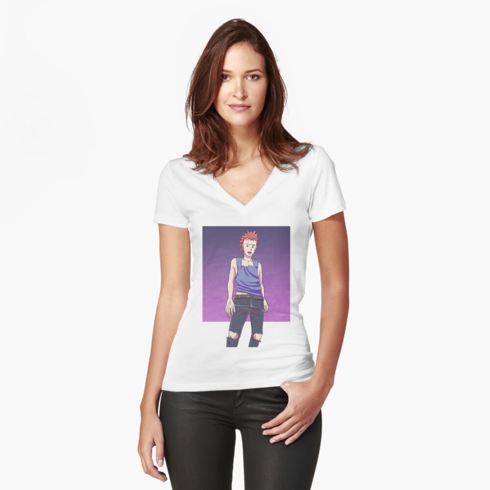 Item preview, Fitted V-Neck T-Shirt designed and sold by isisislas.