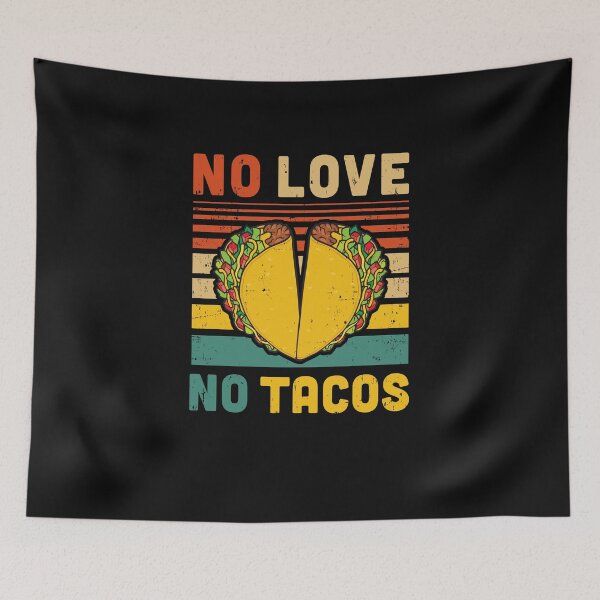 Item preview, Vintage No Love No Tacos Funny designed and sold by CreativeGift.
