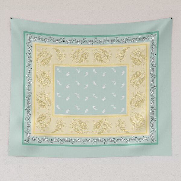 Item preview, Paisley Bandana Green Two Tone  designed and sold by bohefy.