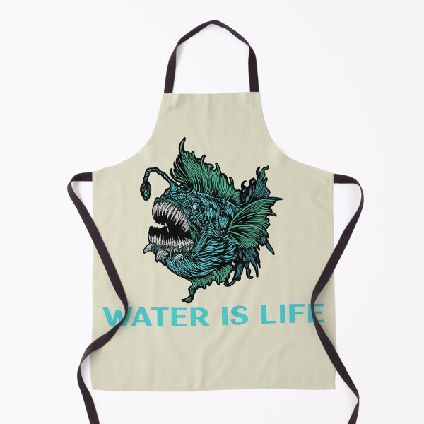 Item preview, Water Is Life Scary Anglerfish designed and sold by Mustard Prophet.
