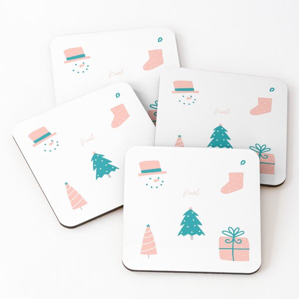 Item preview, Pink Christmas drawings designed and sold by frenchstylehome.