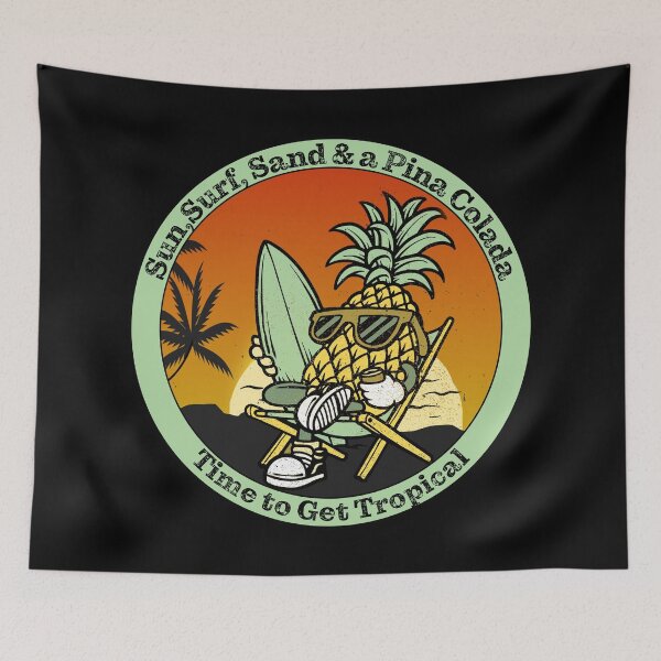 Item preview, Funny Sun,Surf,Sand & Pina Colada surfing design, Time to Get Tropical designed and sold by Steven Kight.