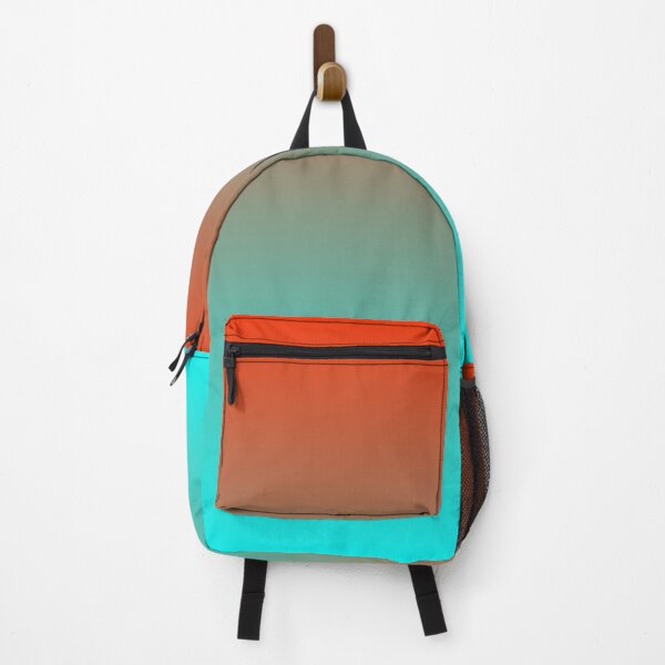 Item preview, Preppy Turquoise Aqua Blue Scarlet Red Orange Ombre designed and sold by IamTrending.