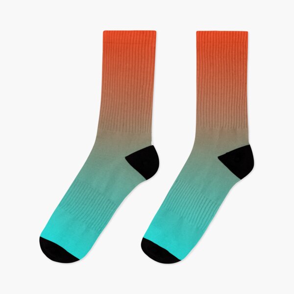 Item preview, Preppy Turquoise Aqua Blue Scarlet Red Orange Ombre designed and sold by IamTrending.