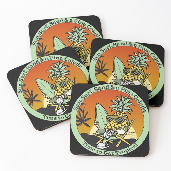 Item preview, Funny Sun,Surf,Sand & Pina Colada surfing design, Time to Get Tropical designed and sold by Steven Kight.