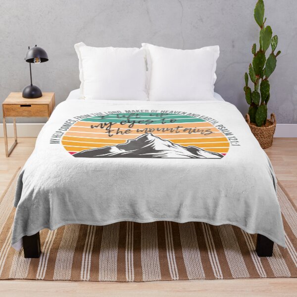 Item preview, I lift up my eyes to the mountains, where does my help come from? Sunset designed and sold by WatershedC.