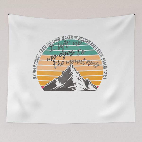 Item preview, I lift up my eyes to the mountains, where does my help come from? Sunset designed and sold by WatershedC.