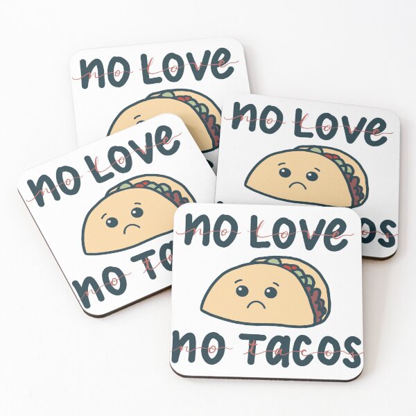 Item preview, no love no tacos designed and sold by DesignByJennyyy.