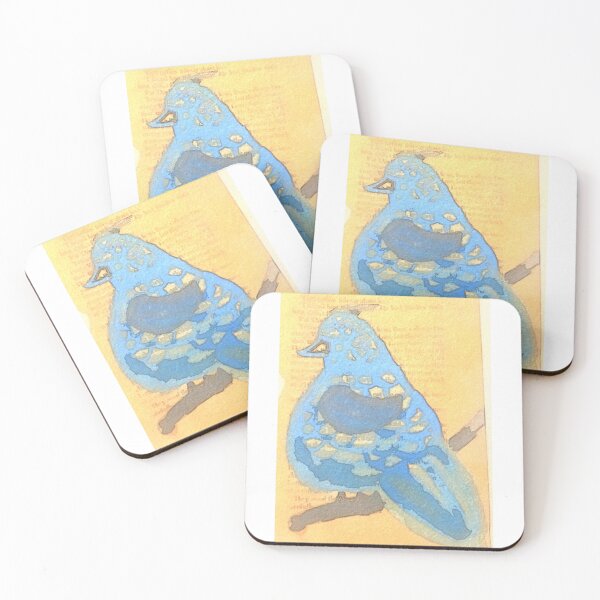 Item preview, Perching blue bird designed and sold by Tonyasartprints.