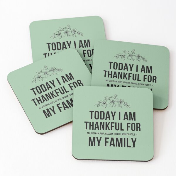 Item preview, Thankful For My Family and Cleaning Supplies designed and sold by SavvyCleaner.