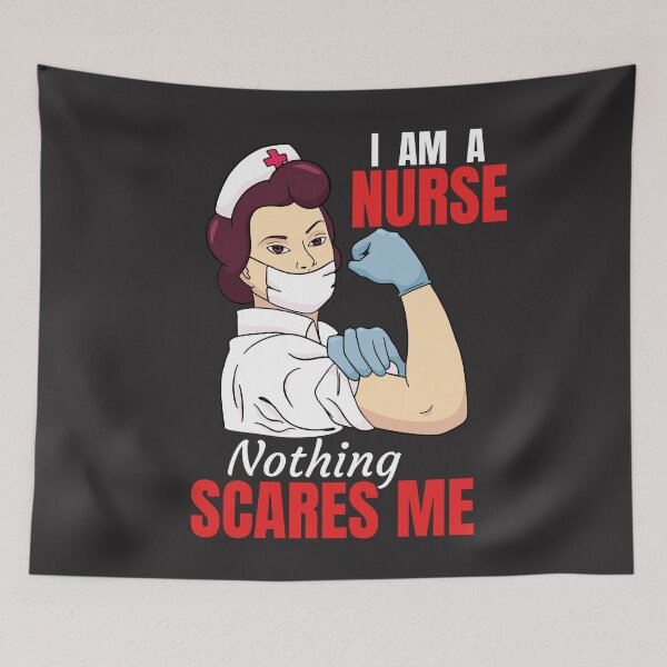 Item preview, Nothing Scares Me I Am A Nurse designed and sold by teledesign.