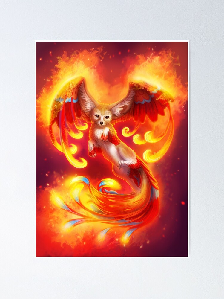 Phoenix Fox Poster for Sale by risachantag