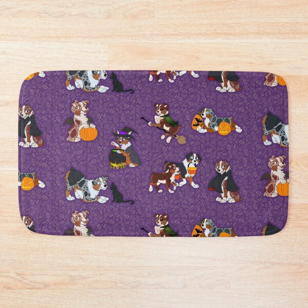 Item preview, Miniature American Shepherd Halloween Pattern designed and sold by StudioFlight.