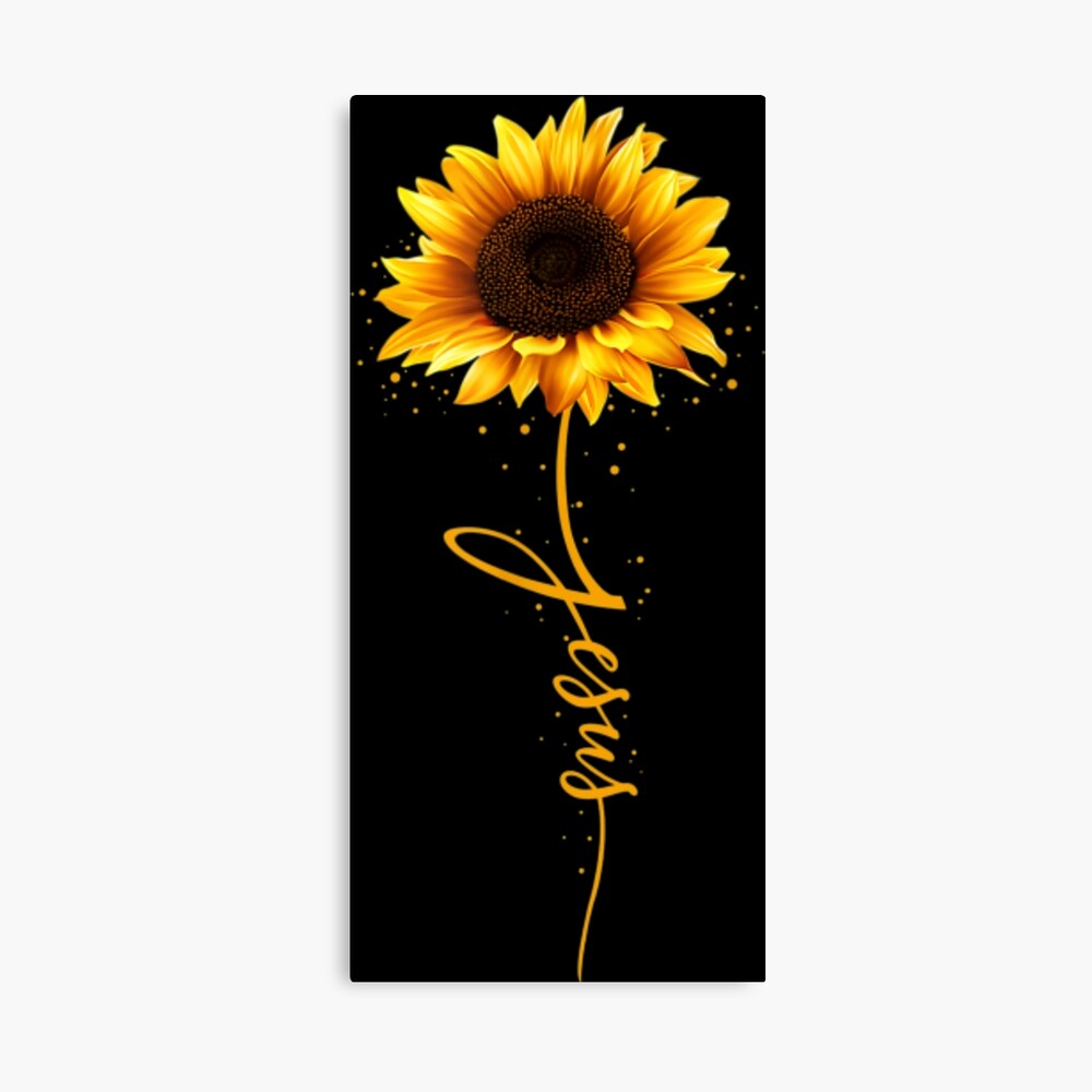 Inspirational Jesus Sunflower Gift God Christian Flower