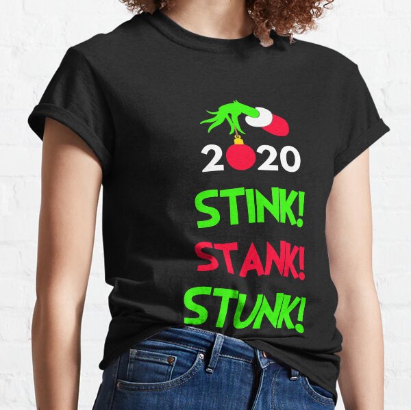2020 Stink Stank Stunk Matching Christmas Pajamas For Family Couples PJs Group Photos Merry Xmas Outfits Funny Holiday Gift Classic T-Shirt