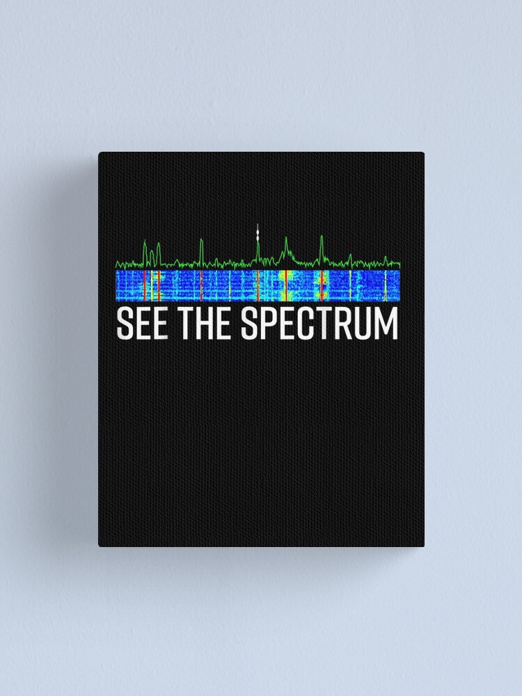 "SeeTheSpectrumAnalyzerWaterfallDisplayFunnyHamRadio" Canvas