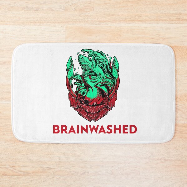 Item preview, Brainwashed Red And Green Cyber Shark designed and sold by Mustard Prophet.