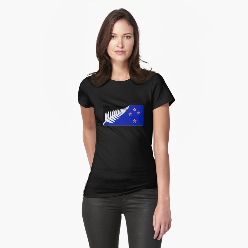 Item preview, Fitted T-Shirt designed and sold by SilverFernFlag.
