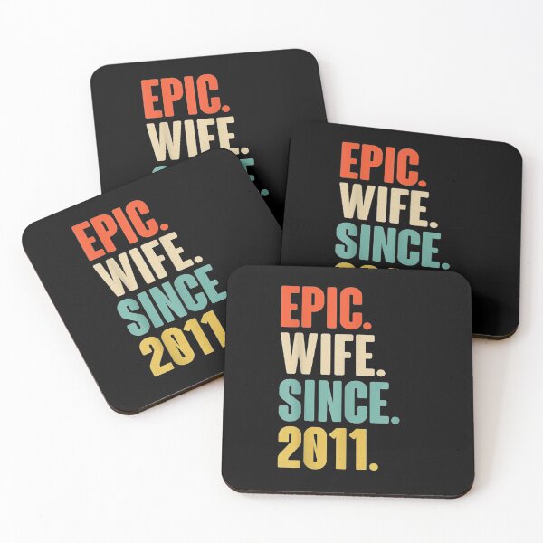 Item preview, 9th Wedding Anniversary Gift For Her - Epic Wife Since 2011 designed and sold by paulatague.