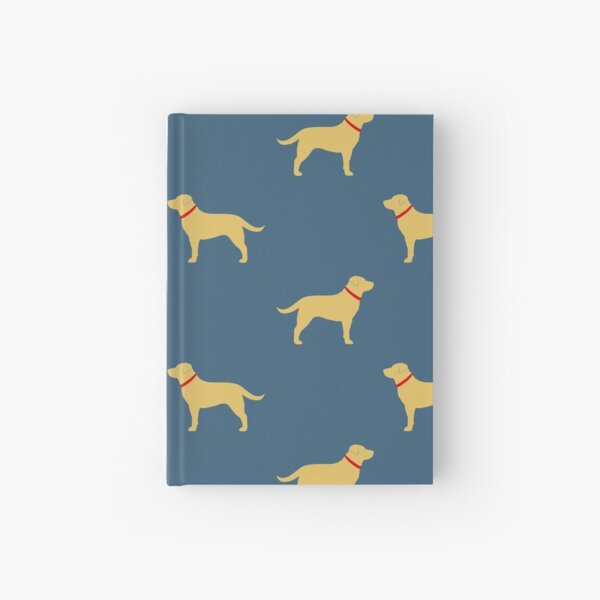 Yellow Labrador Retriever Dog Silhouette(s) Hardcover Journal