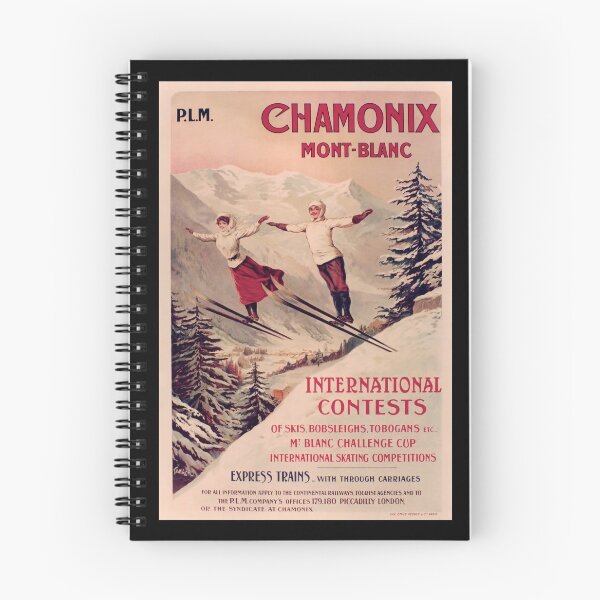 Item preview, retro chamonix mont blanc international contests plm designed and sold by CorasPosters.