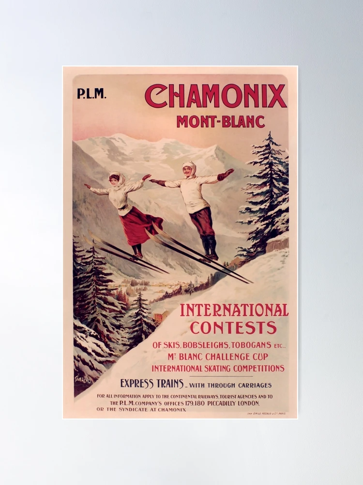 retro chamonix mont blanc international contests plm