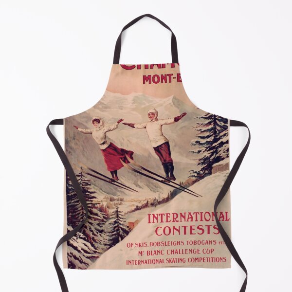 Item preview, retro chamonix mont blanc international contests plm designed and sold by CorasPosters.