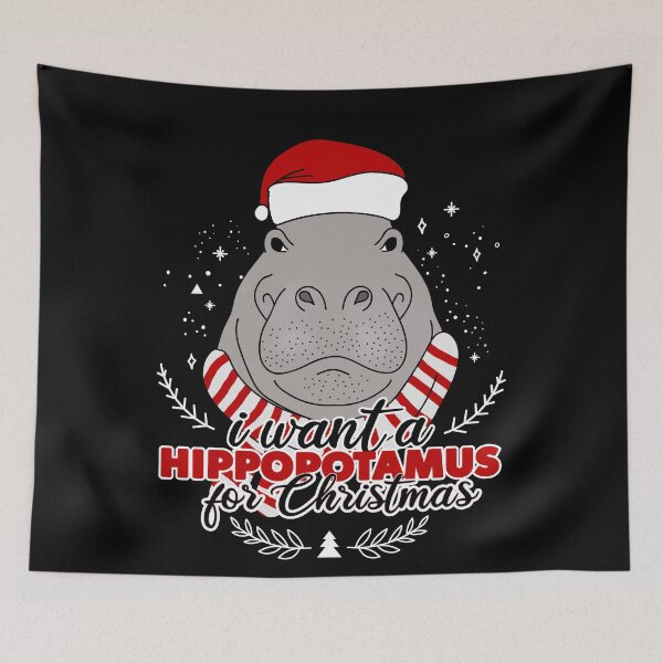 Item preview, I want a hippopotamus for Christmas designed and sold by Ridaelb.