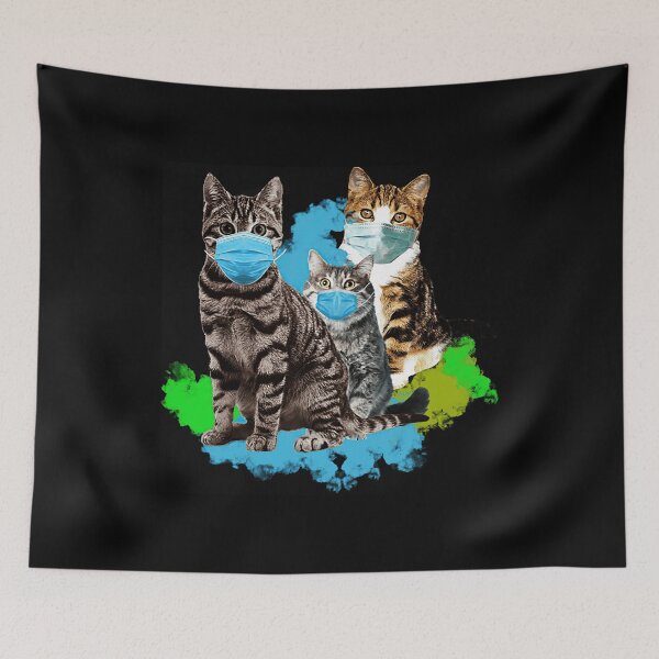Item preview, Three Cats Mask designed and sold by HerbertFerguson.
