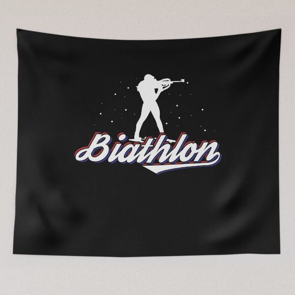 Item preview, A Biathlete With Rifle And Cross-country Skis Motive designed and sold by TomTom1994.