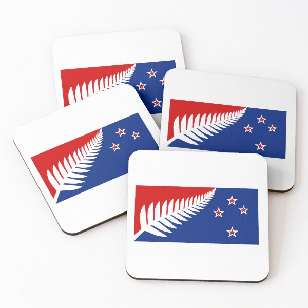 Item preview, Red Silver Fern Flag by Kyle Lockwood designed and sold by SilverFernFlag.