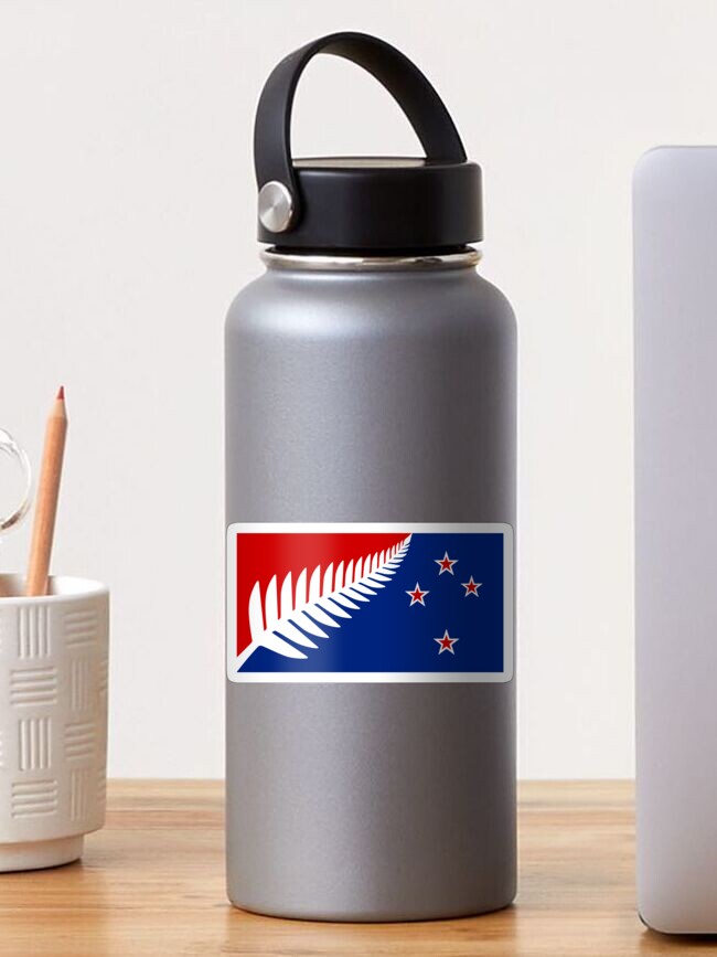 Thumbnail 1 of 3, Sticker, Red Silver Fern Flag by Kyle Lockwood designed and sold by SilverFernFlag.