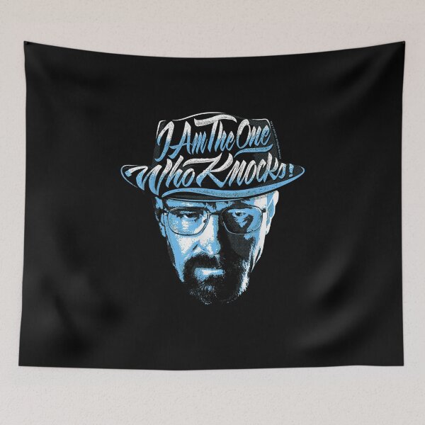 Item preview, Breaking Bad I Am The One Who Knocks Blue Hue Portrait designed and sold by paulatague.