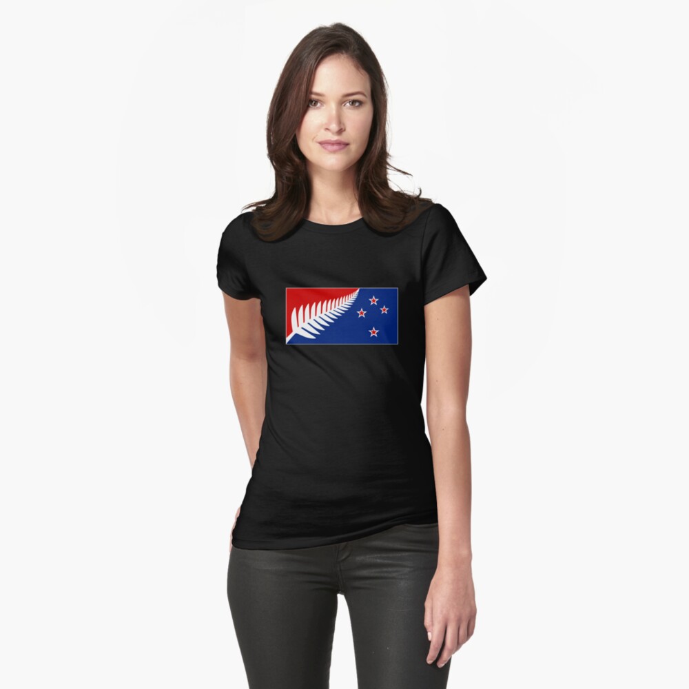 Item preview, Fitted T-Shirt designed and sold by SilverFernFlag.