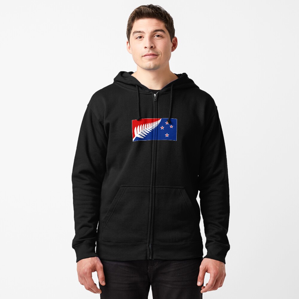 Item preview, Zipped Hoodie designed and sold by SilverFernFlag.