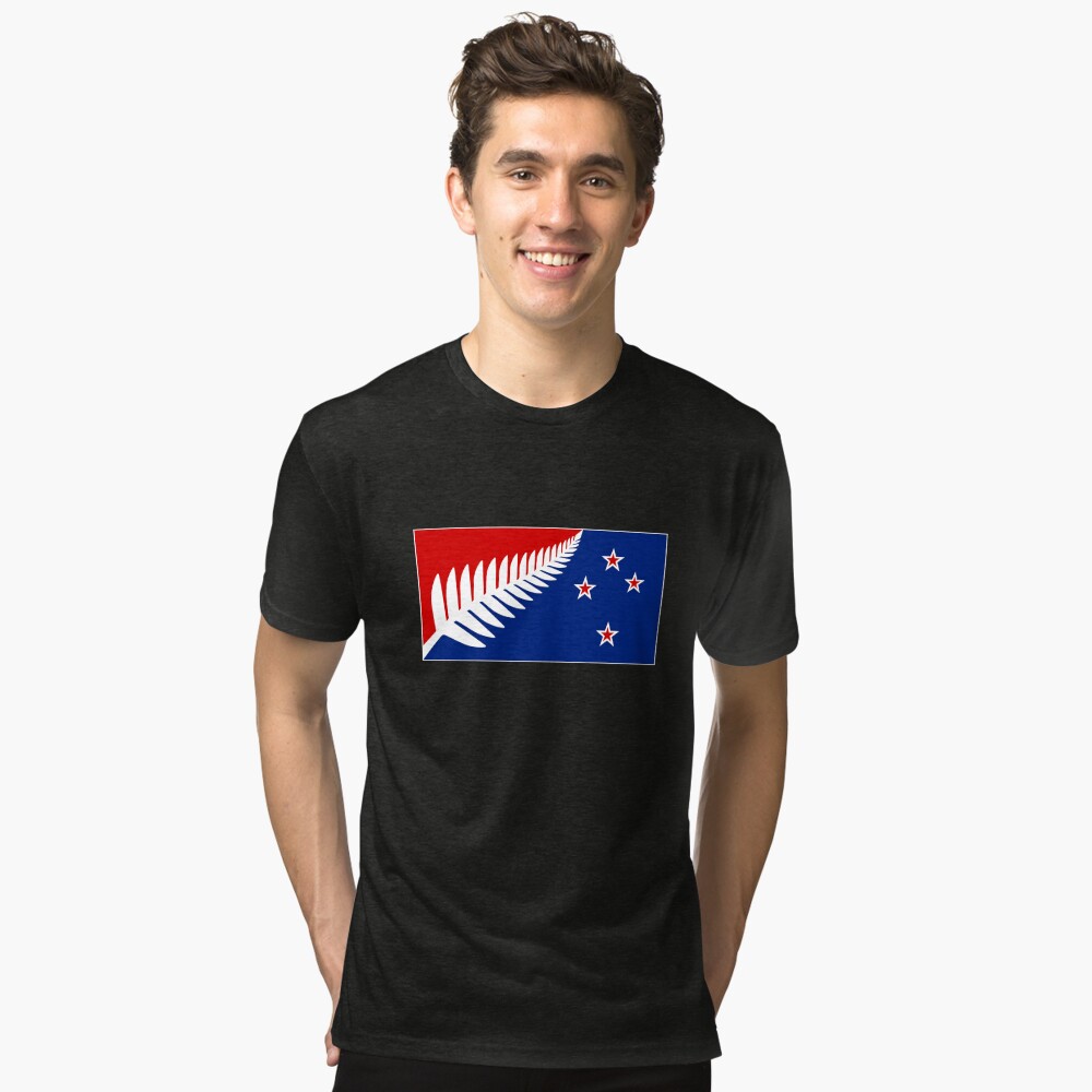 Item preview, Tri-blend T-Shirt designed and sold by SilverFernFlag.