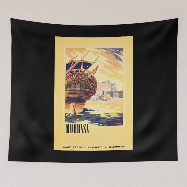 Item preview, retro Mombasa designed and sold by CorasPosters.