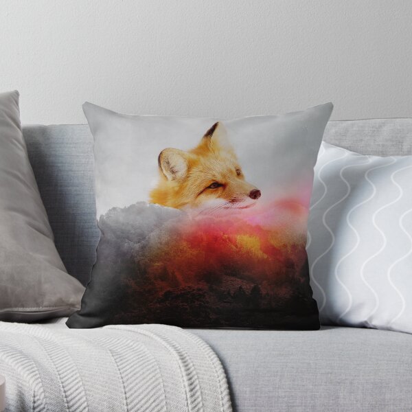 Fox Upon a Time Throw Pillow