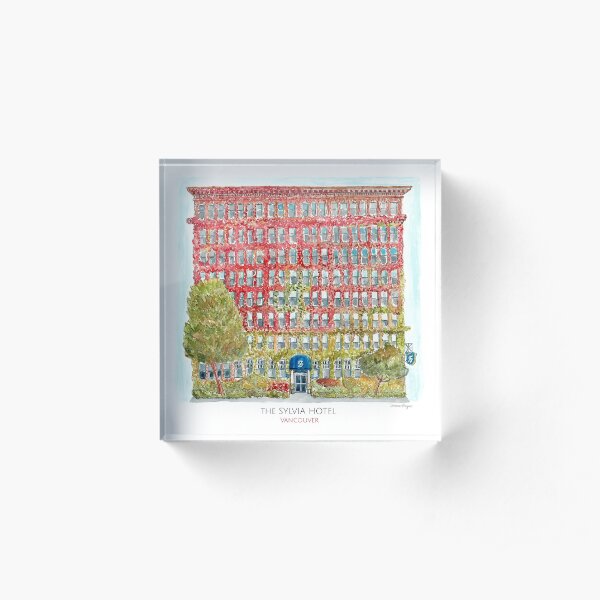 The Sylvia Hotel Vancouver Acrylic Block