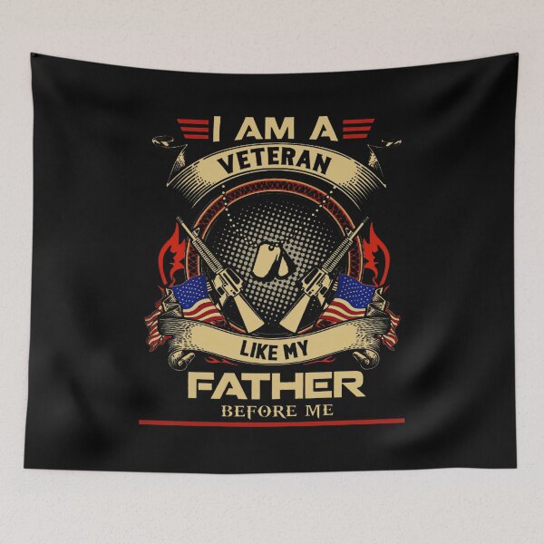 Item preview, I AM A VETERAN like my father before me designed and sold by AlbertsRose.
