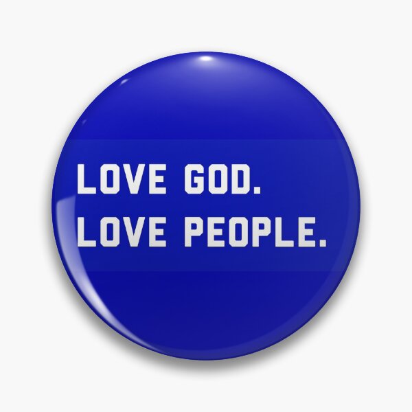 Item preview, Love God Love People Blue designed and sold by mgspray.