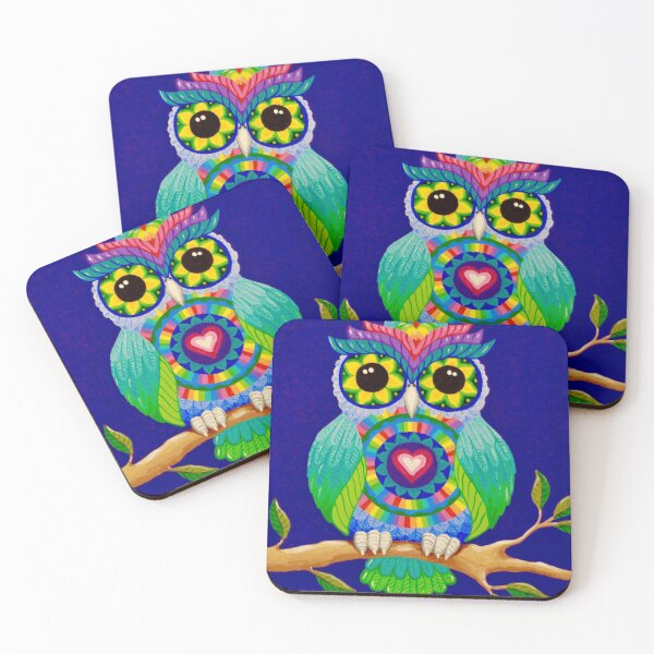 Item preview, Love Heart Mandala Owl designed and sold by Soozie Wray.