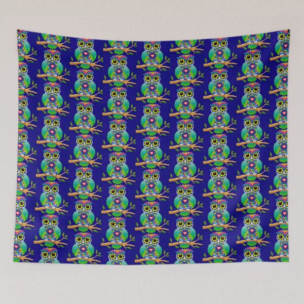 Item preview, Love Heart Mandala Owl designed and sold by Soozie Wray.