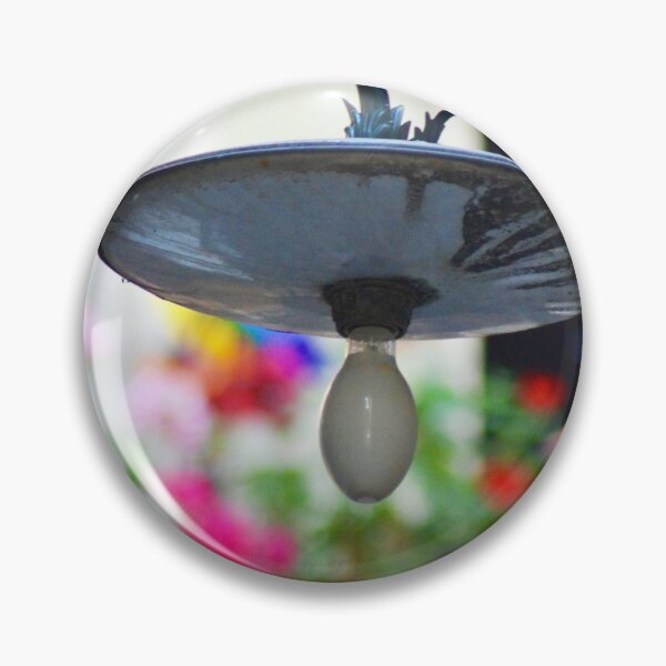 Item preview, An old black light hanging over colourful flowers. designed and sold by EAnneH.